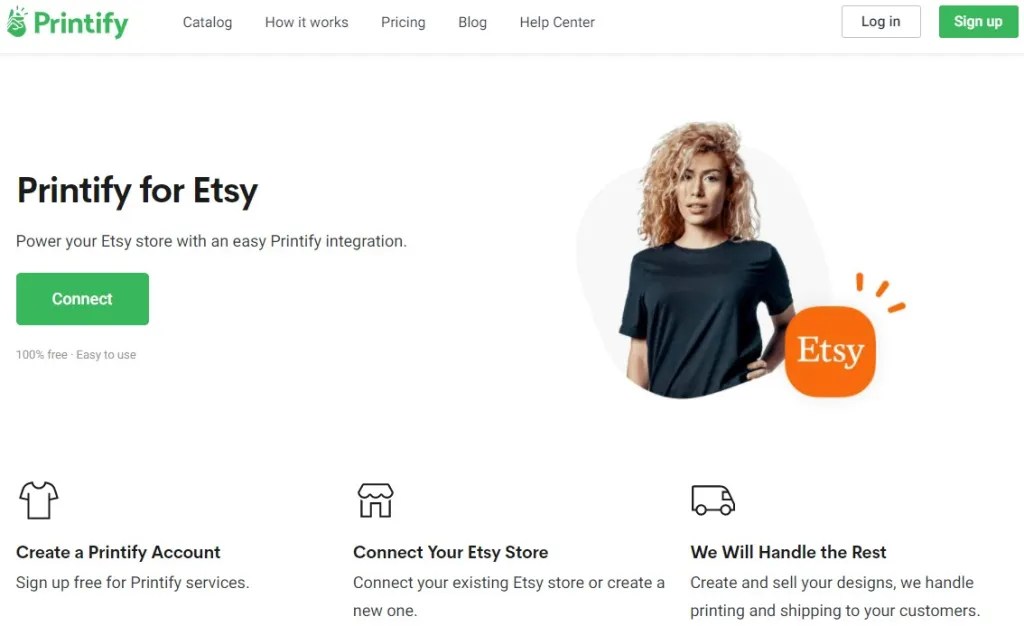 Printify Etsy print-on-demand partner