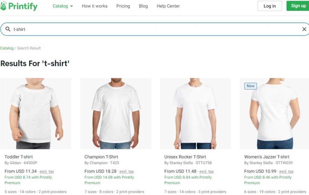 Printify custom print-on-demand t-shirt dropshipping company
