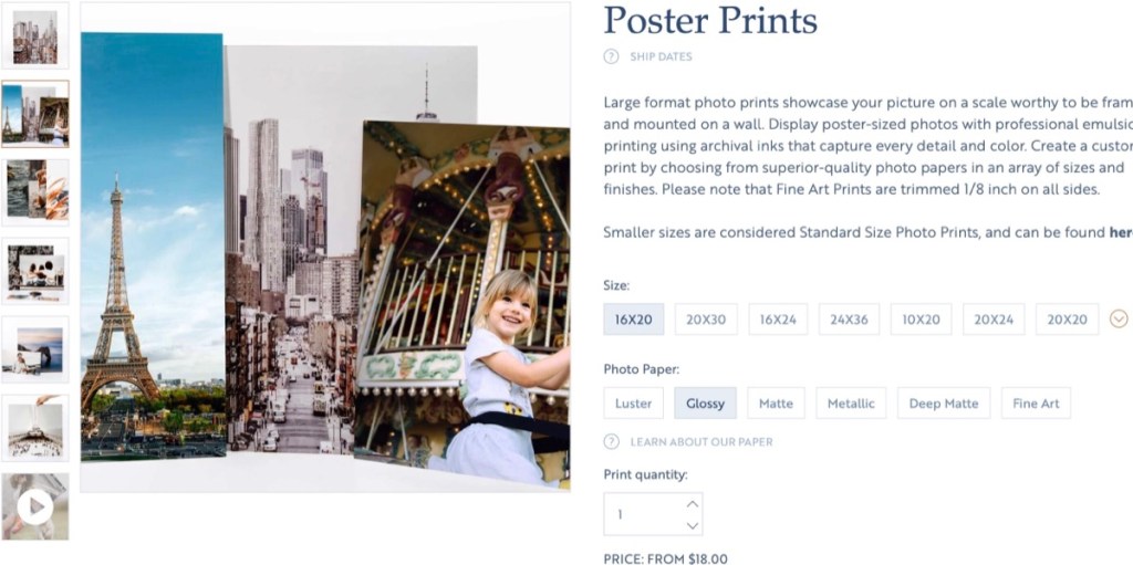 Printique cheap online custom poster printing service & company