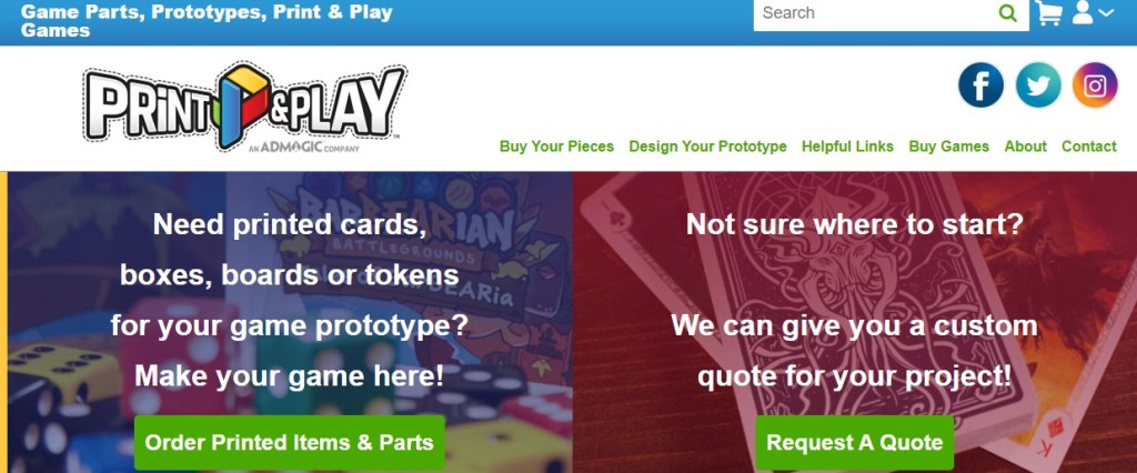PrintPlayGames playing card deck print-on-demand company