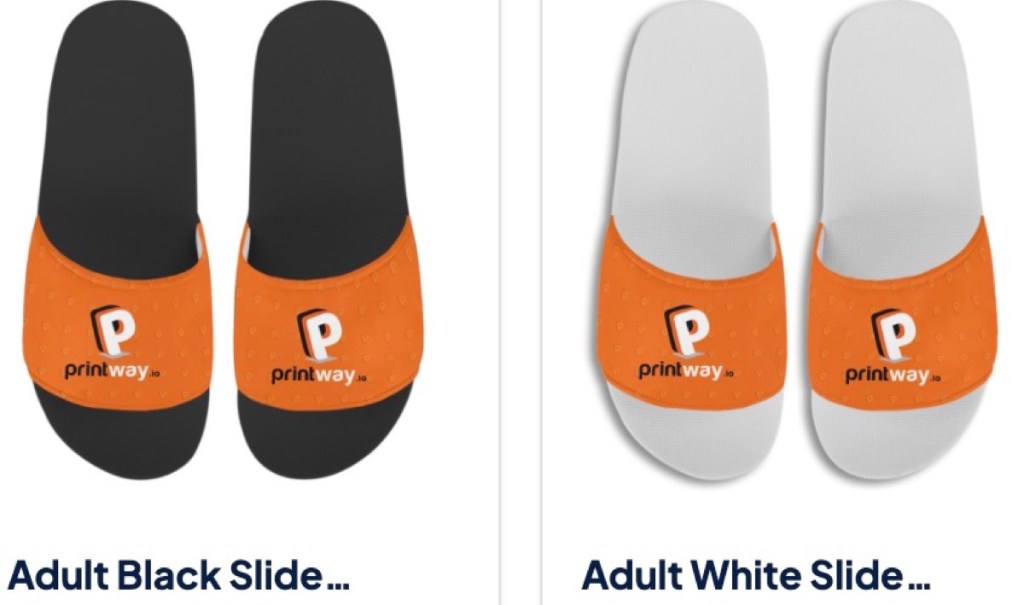 Printway custom slides & sandals print-on-demand supplier
