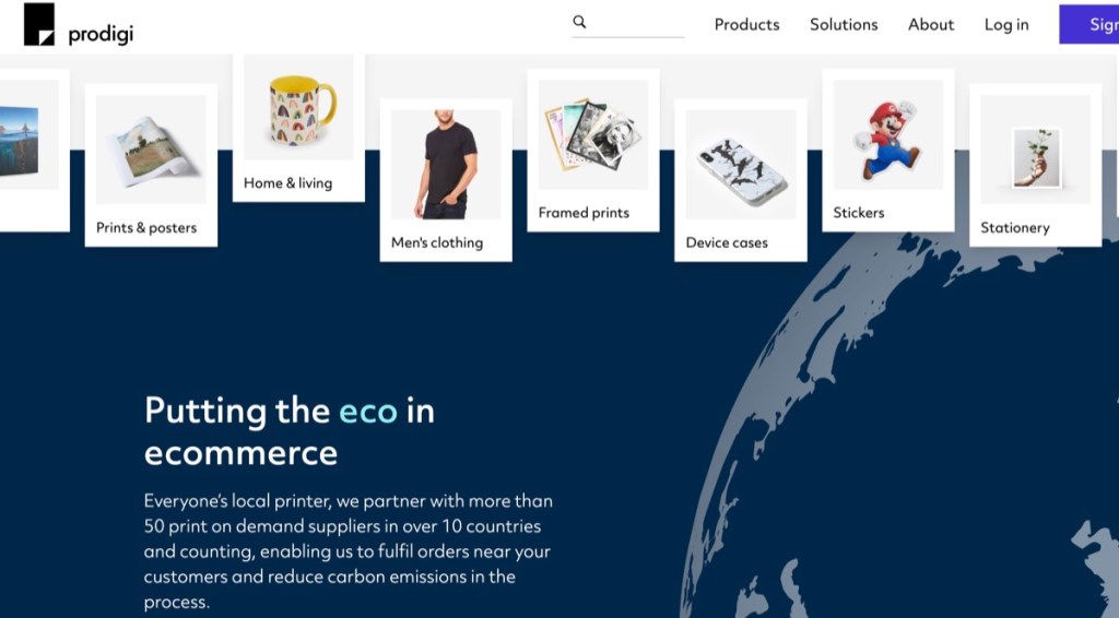 Prodigi ethical & eco-friendly print-on-demand supplier in the UK