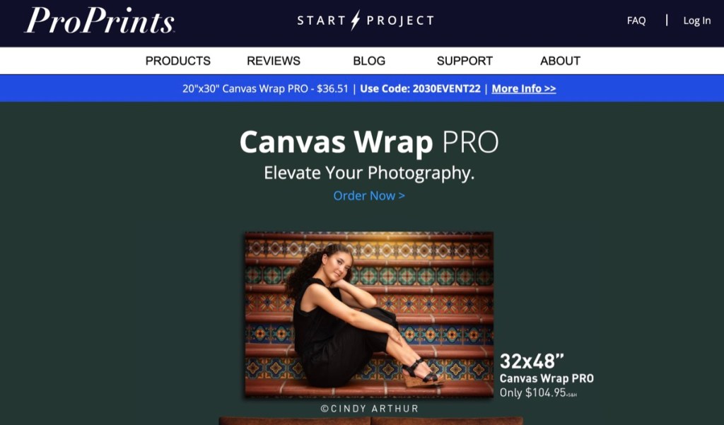 Pro Prints cheap online custom canvas printing service & company