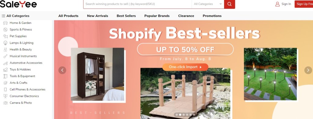 SaleYee Shopify dropshipping supplier