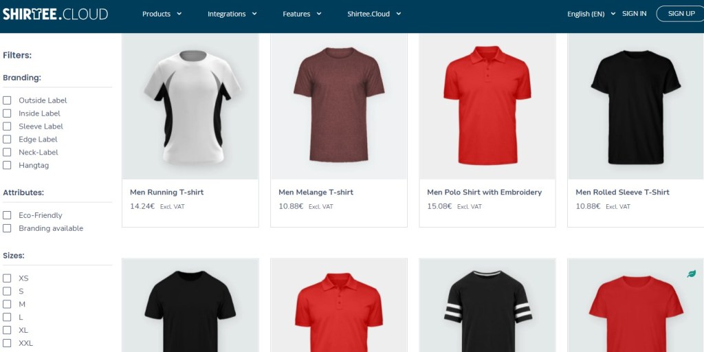 Shirtee custom print-on-demand t-shirt dropshipping company