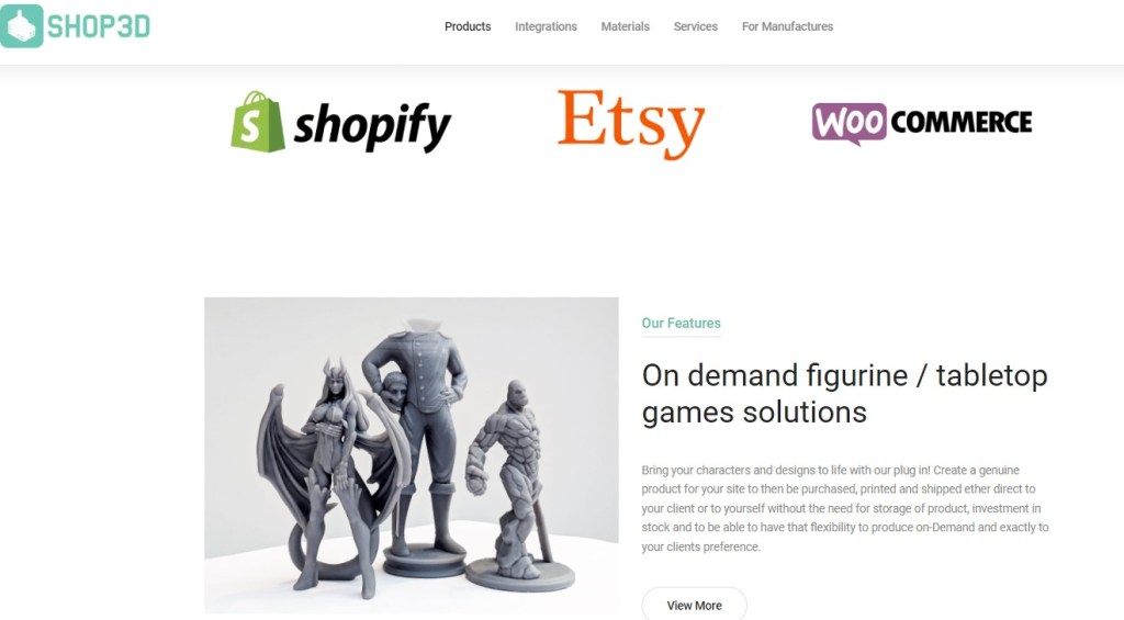 Shop3D print-on-demand dropshipping company