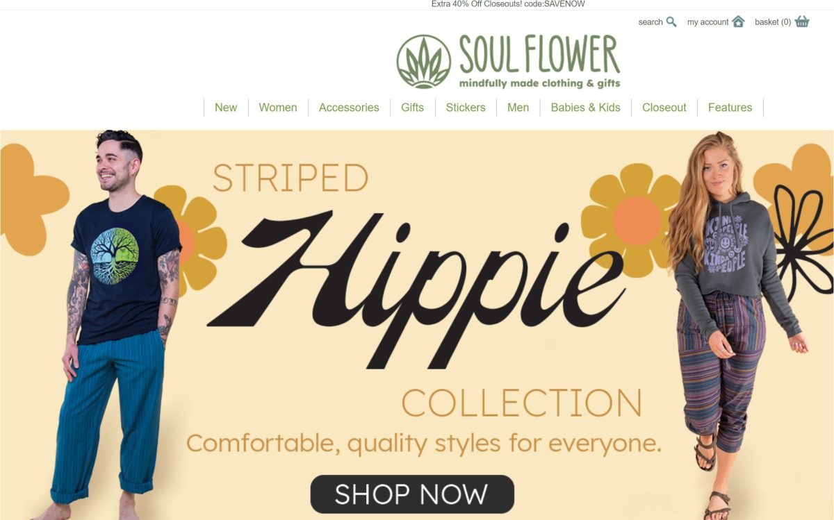 Soul-Flower hemp fashion clothing wholesaler