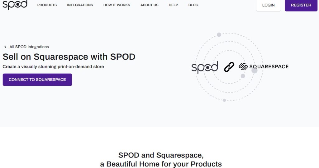 SPOD Squarespace print-on-demand company