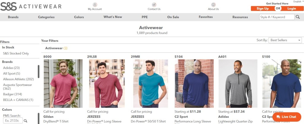 S&S Activewear dropshipping supplier