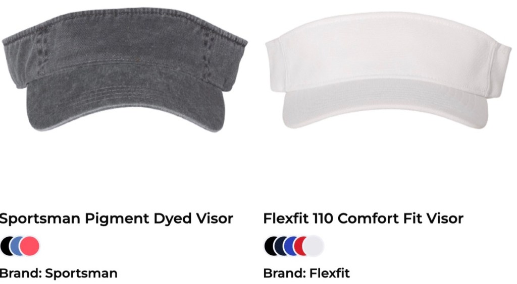 Swagify custom visor print-on-demand supplier