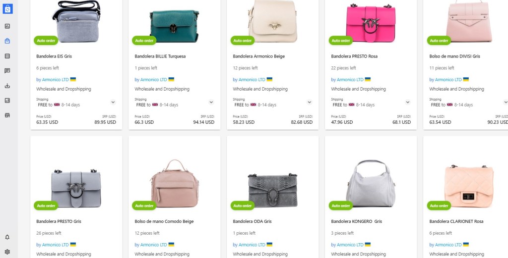 Syncee tote bag, handbag, purse, & wallet dropshipping supplier