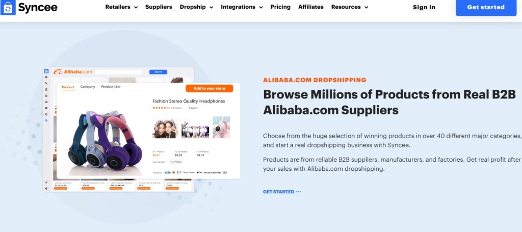 Syncee Shopify Alibaba dropshipping app