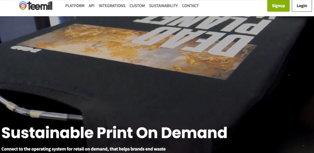 Teemill ethical & eco-friendly print-on-demand supplier in the UK