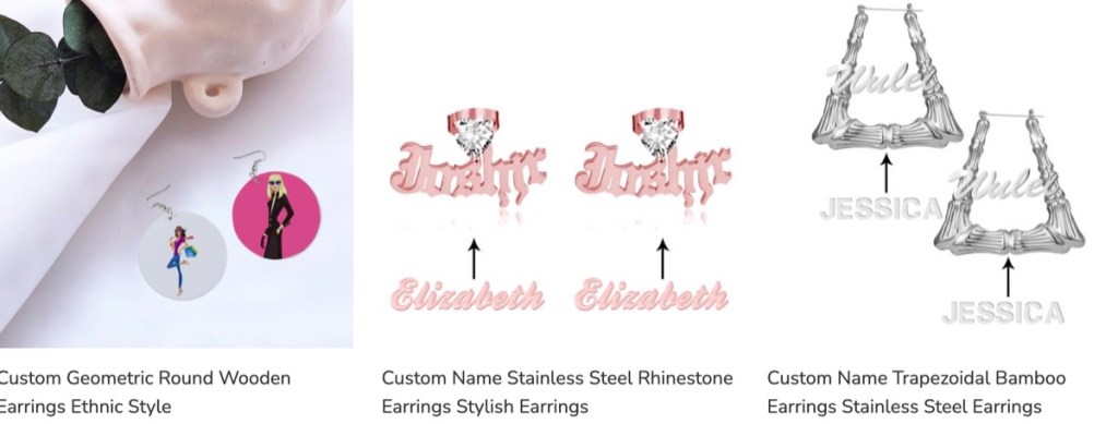 ThisNew custom earrings print-on-demand supplier