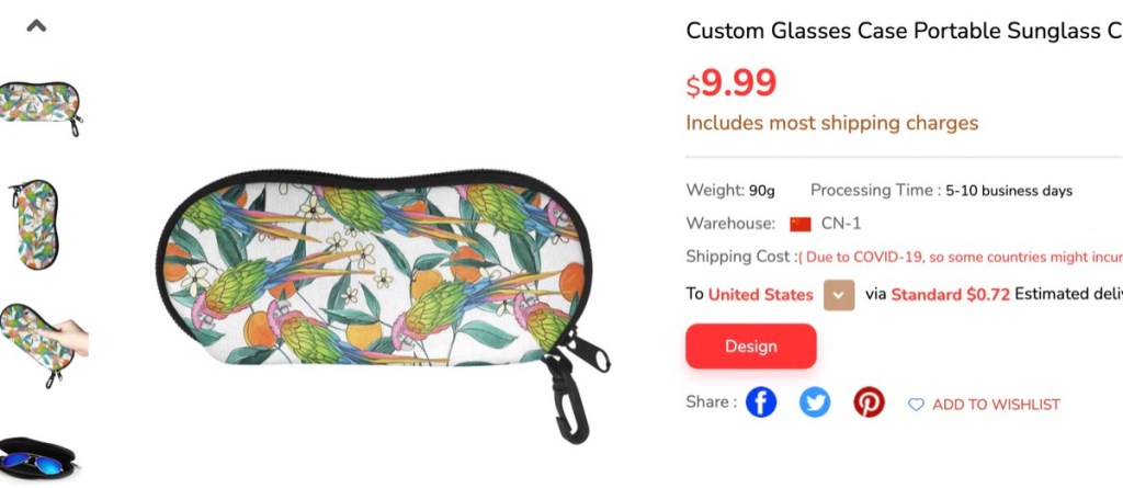 ThisNew glasses case print-on-demand supplier