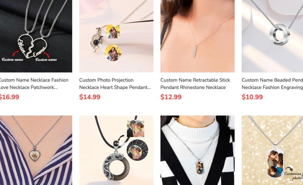 ThisNew custom necklaces print-on-demand supplier