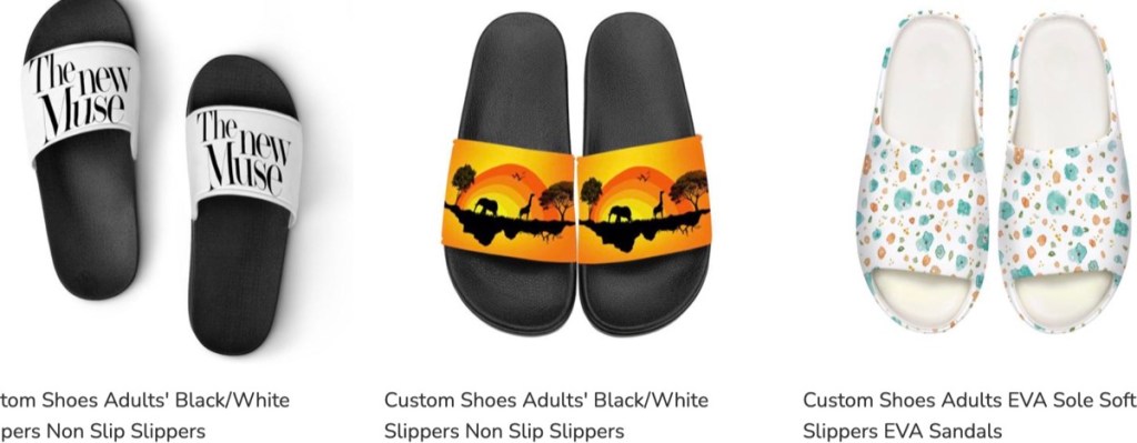 ThisNew custom slides & sandals print-on-demand supplier