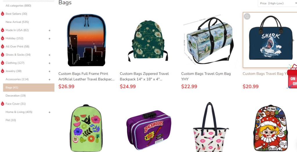ThisNew tote, bag, & backpack print-on-demand company