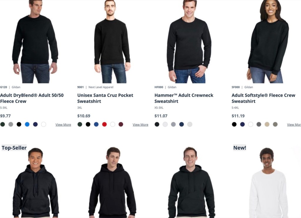 Threadsy cheap bulk blank hoodie & sweatshirt wholesale supplier