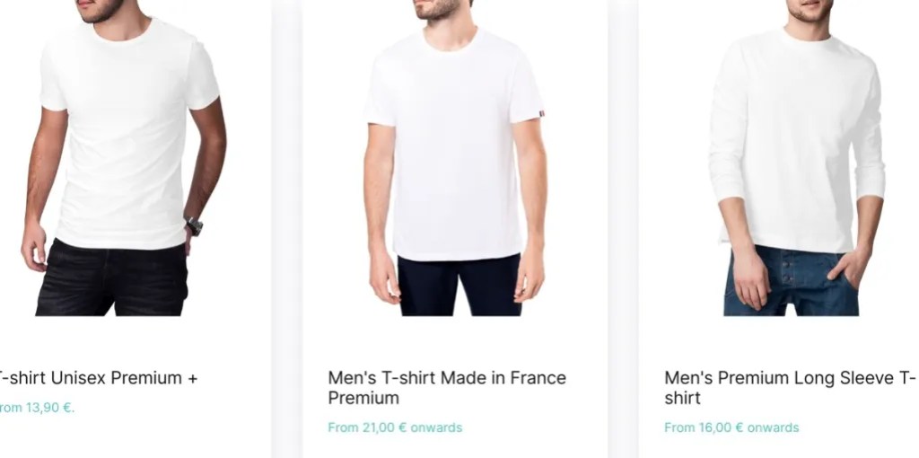 TPOP custom t-shirt print-on-demand supplier for Etsy
