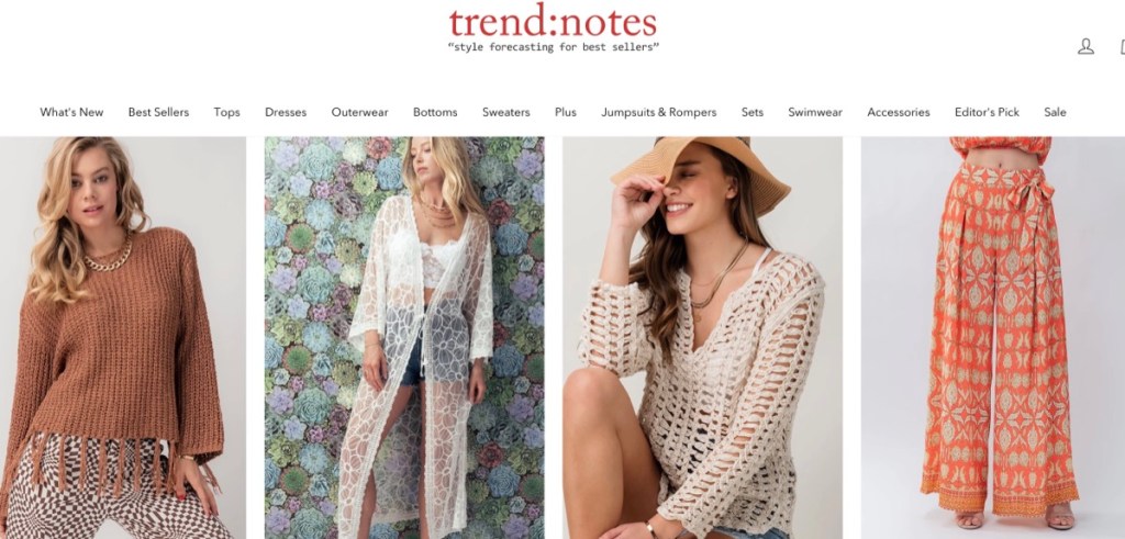 Trend Notes wholesale boho clothing supplier