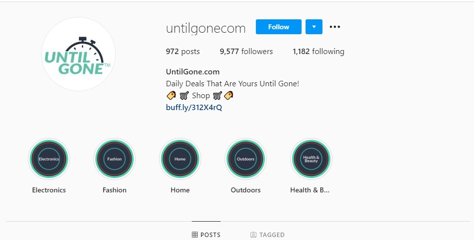 UntilGone Instagram profile