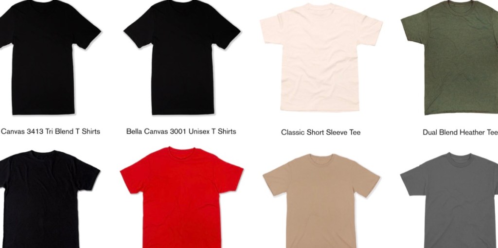 VS Tees wholesale blank t-shirt supplier in Los Angeles, California