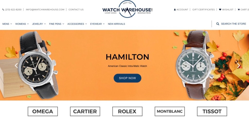 Watch Warehouse fashion & luxury watch wholesale supplier