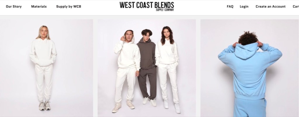 West Coast Blends wholesale blank sweatsuit & jogger set supplier