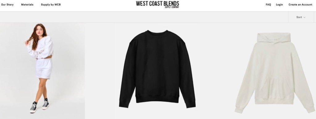 West Coast Blends custom women's fashion clothing manufacturer in the USA