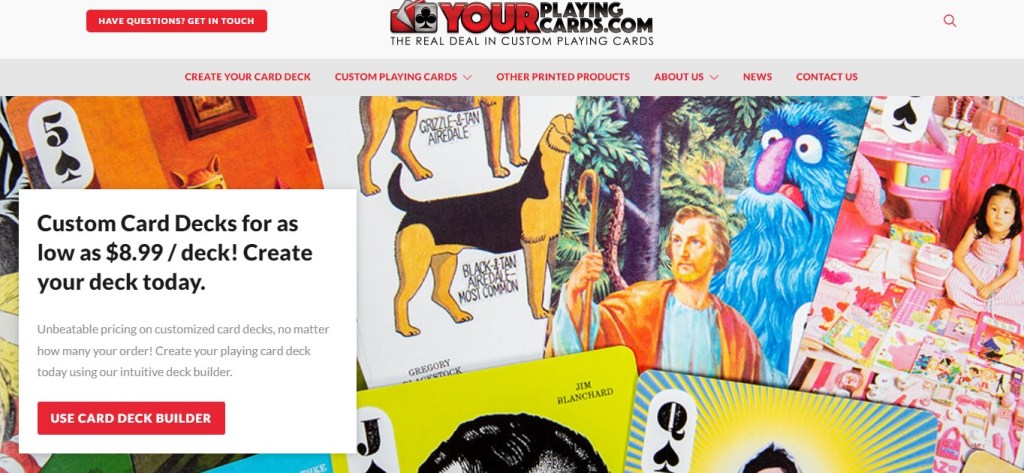 YourPlayingCards playing card deck print-on-demand company