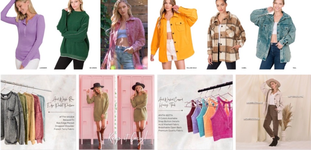 Zenana bulk women's boutique fashion clothing wholesale supplier